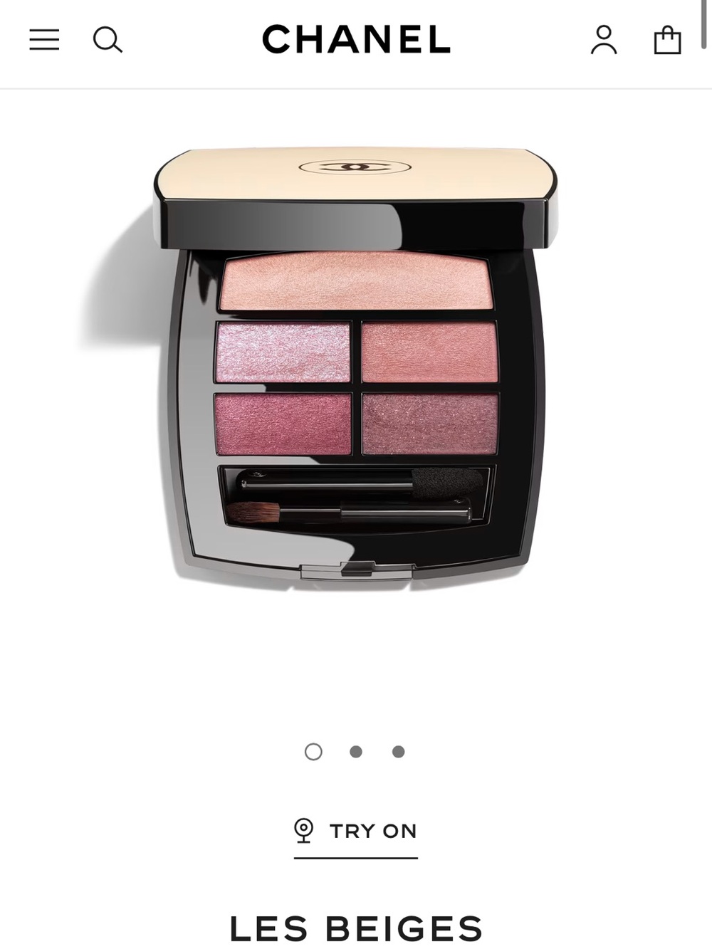 CHANEL Les Beiges Eyeshadow Palette — Pink and Rose Tones